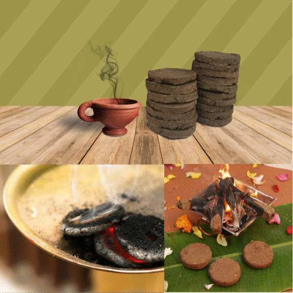 Cow Dung Cake 10x6 Pieces - Image 3