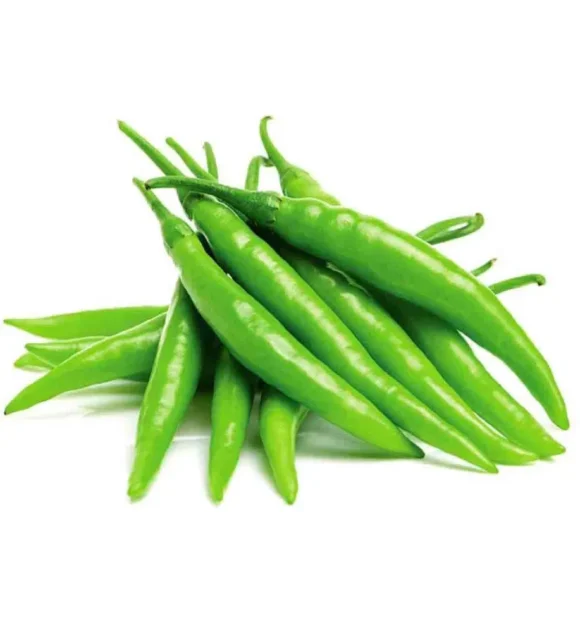 Fresh Green Raw Chillies 5Kg pack for export and wholesale